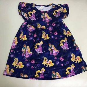 Rapunzel cute comfy purple dress